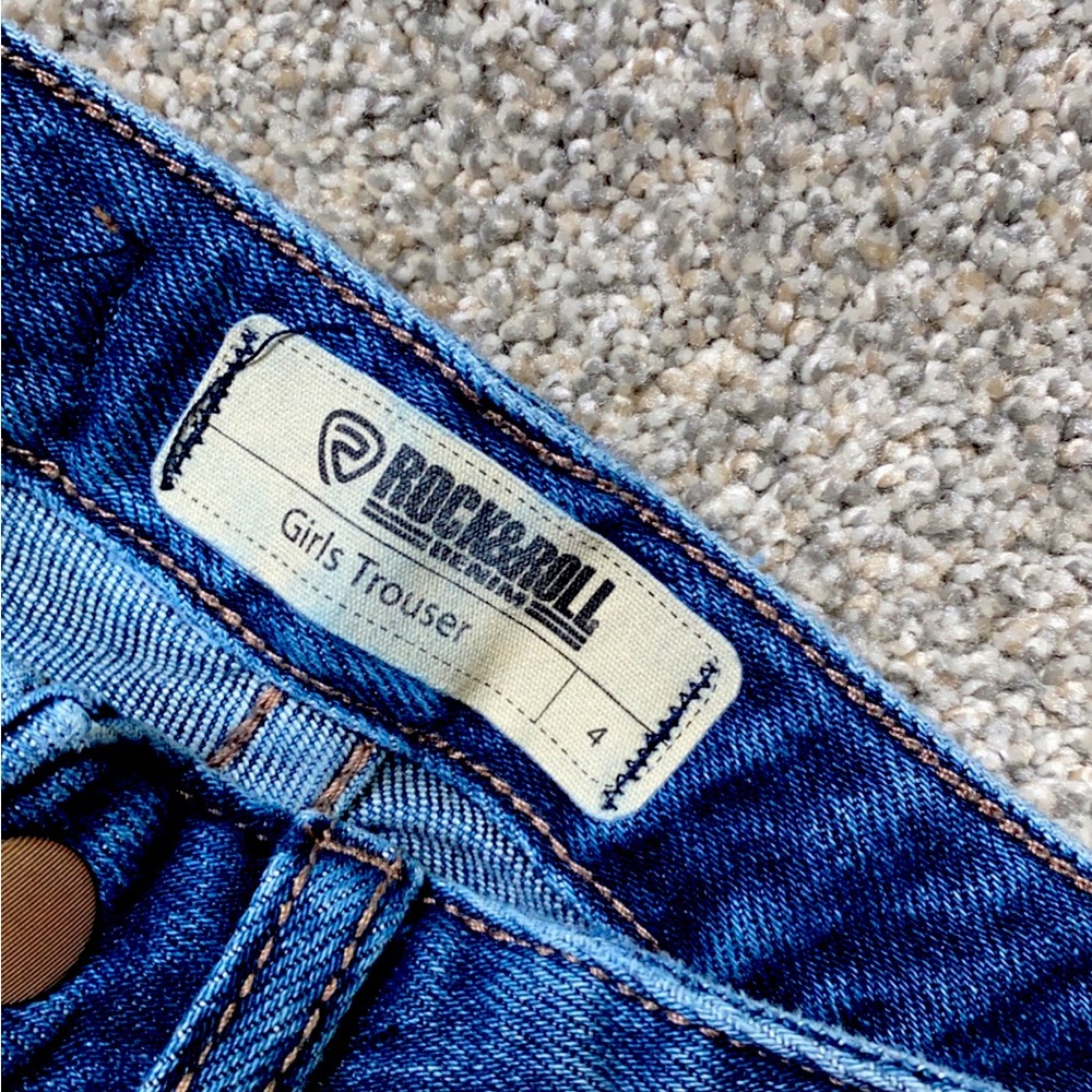 Rock&Roll Denim, Girls Trousers, Size 4